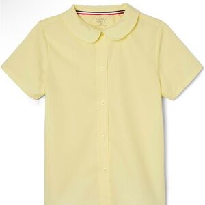French Toast Girl's Short Sleeve Peter Pan Collar Blouse (Standard and Plus)